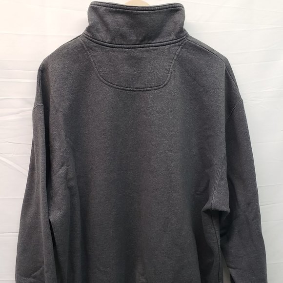 Men's Carhatt Faded Black/Brown Zip Up Sweater Size L - Picture 2 of 4